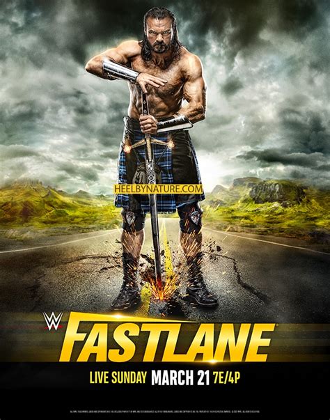 Wwe universal championship roman reigns (c) vs. Drew McIntyre Featured On WWE Fastlane Poster