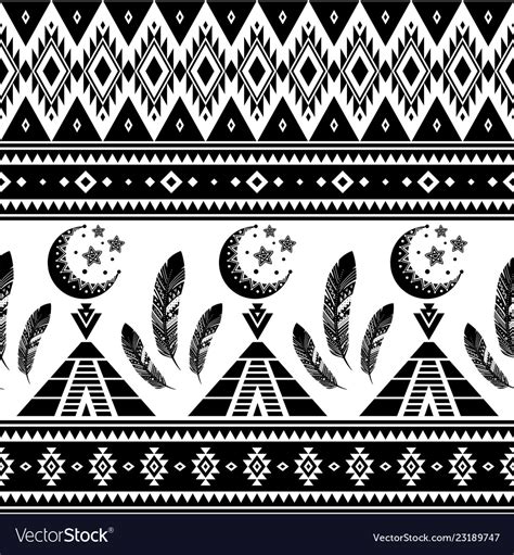 Tribal Aztec Seamless Pattern Royalty Free Vector Image
