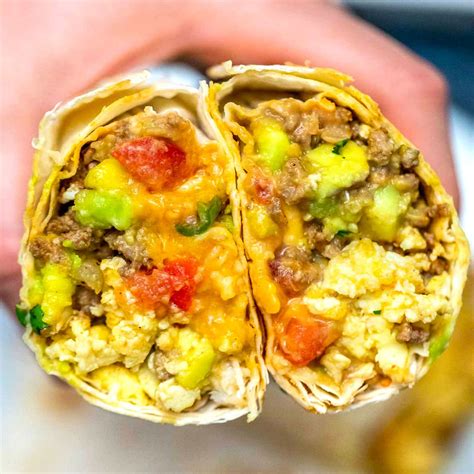 Mexican Taco Breakfast Burrito Video Sandsm