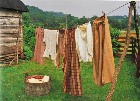 I Like The Idea Of Having A Rustic Clothesline Out Back The Modern