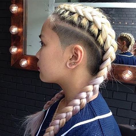 Thebarberpost Undercut Long Hair Hair Styles Braids With Shaved Sides