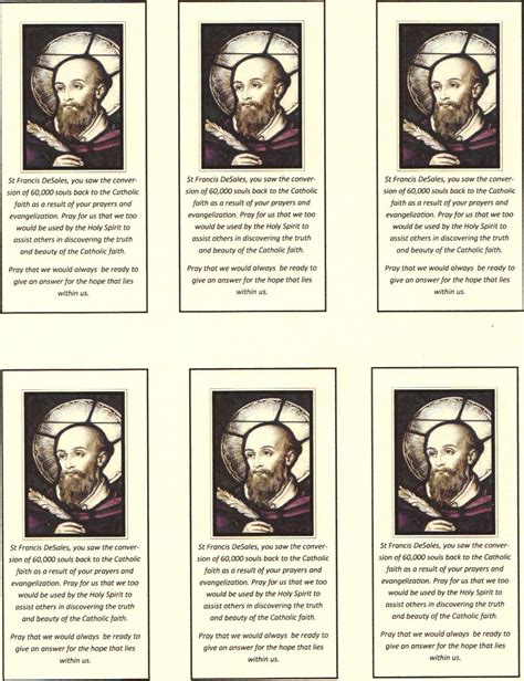 Maybe you would like to learn more about one of these? Crossed The Tiber: Saint Francis DeSales Prayer Card Free