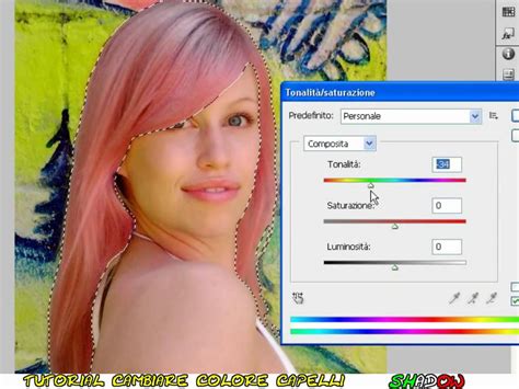 Tutorial Photoshop Cs4 Come Cambiare Il Colore Dei Capelli Youtube