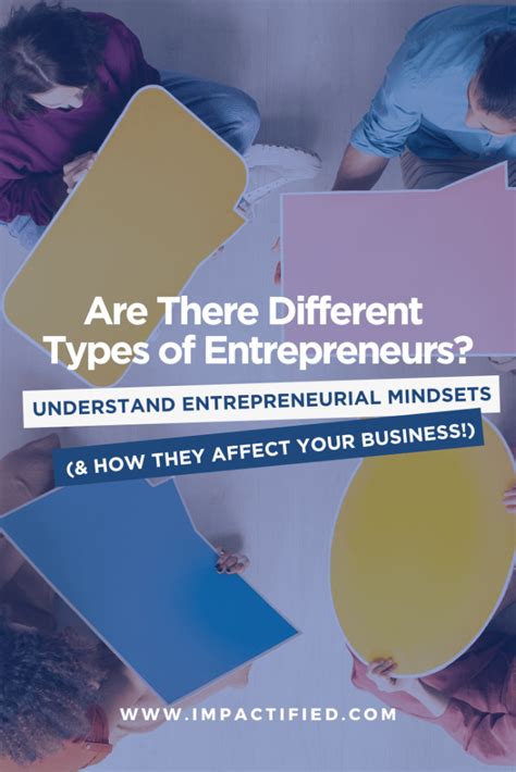 Entrepreneurial Mindset Are There Different Types Of Entrepreneurs