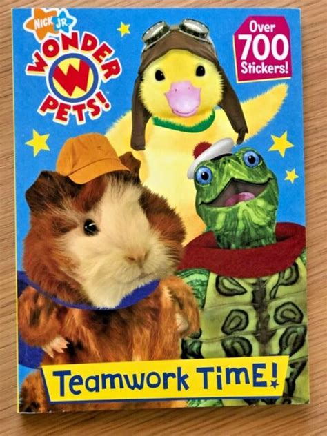 Large Sized Nick Jr Wonder Pets Coloring Book With Over 700 Stickers