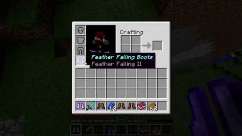 Minecraft Enchantments: Feather Falling - YouTube
