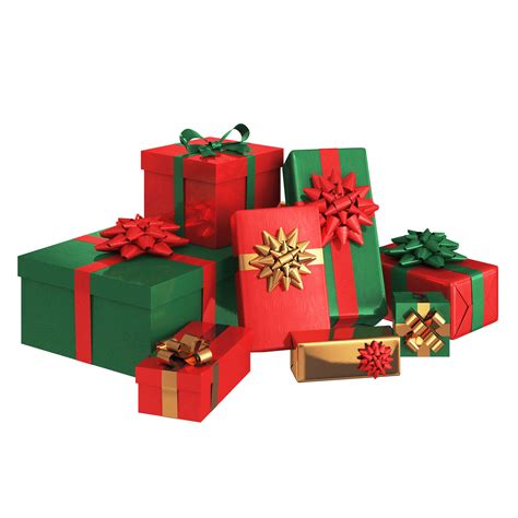 3D model Presents and Gift Boxes Red and Green | CGTrader