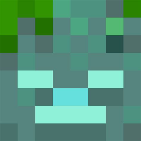 Drowned Face Minecraft Faces Minecraft Face Painting Minecraft