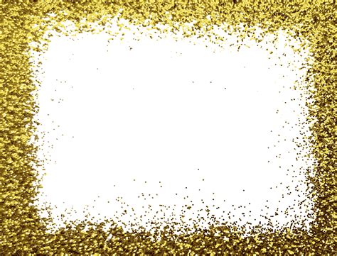 Gold Glitter Frame Png Transparent