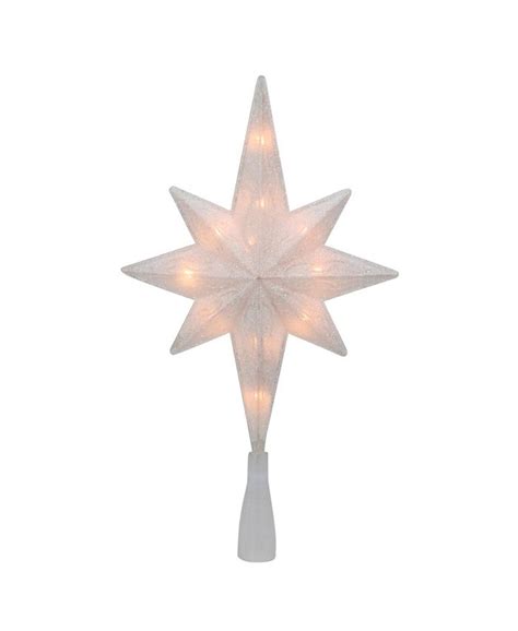 Northlight Lighted Bethlehem Star With Scrolling Christmas Tree Topper