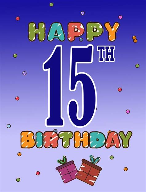 Happy 15th Birthday 2 Sided Garden Flag Birthday Wishes For Kids