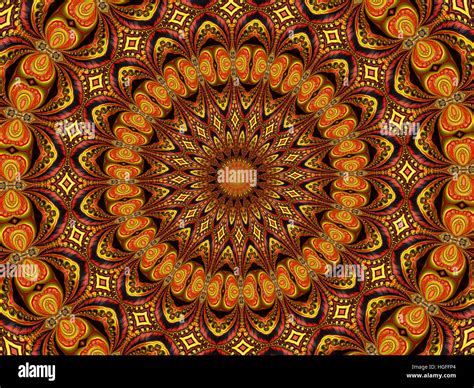 Kaleidoscope Mandala Illustration Stock Photo Alamy