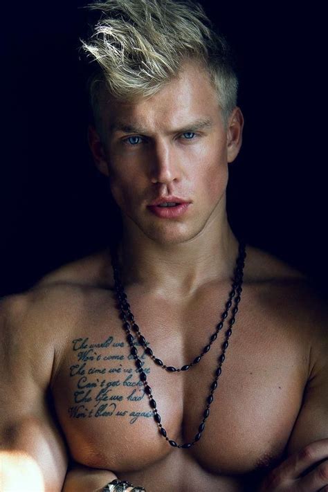Friday Blond Blue Eyed And Built Serge Henir — Project Q Atlanta Hot Guys Chest Tattoo Men