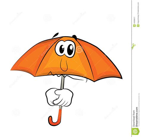 Sad Umbrella Cartoon Stock Illustration Illustration Of