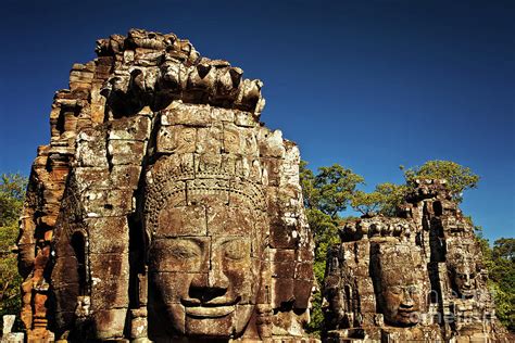 The Many Faces Of Bayon Temple Angkor Thom Angkor Wat Temple Complex