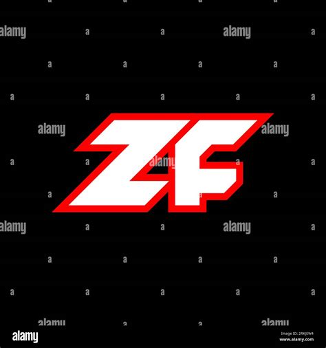 Zf Logo Design Initial Zf Letter Design With Sci Fi Style Zf Logo For Game Esport Technology