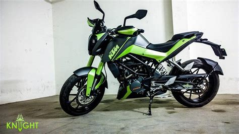 Check mileage, color, specifications & features. Modified Duke 200 in Green shade by KNIGHT Auto Customizers