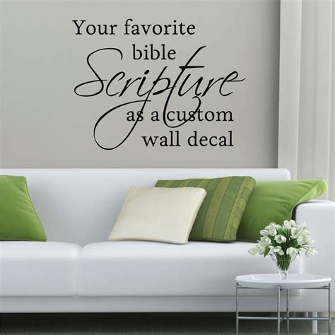 Custom Vinyl Decal Create Your Own Bible Verse Wall Quotes Decal In