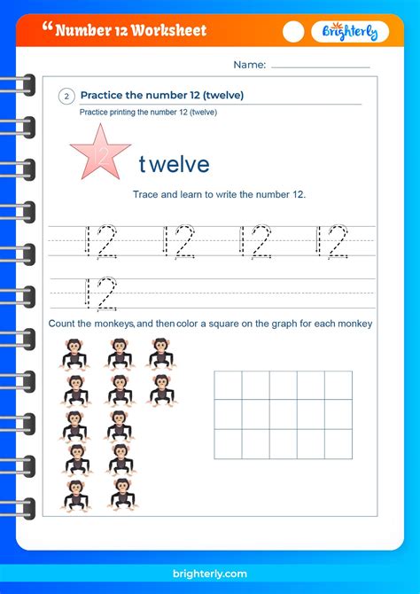 Free Printable Number 12 Twelve Worksheets For Kids Pdfs