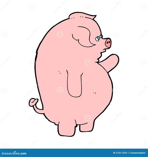 Cartoon Fat Pig Stock Images Image 37011254