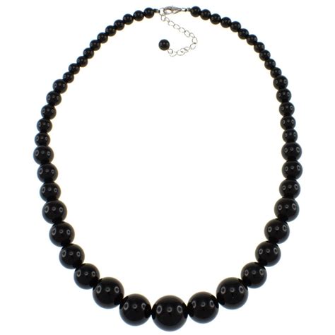 Pearlz Ocean Black Onyx Graduated Necklace Free Shipping On Orders