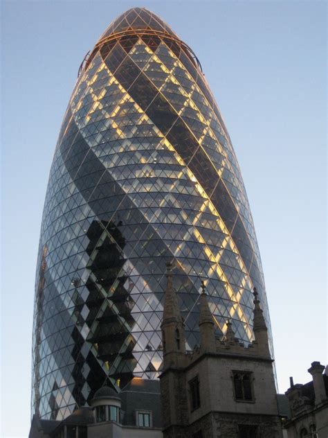 The Gherkin Building London Tower E Architect