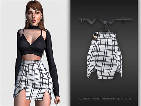Clothes Set 85 Skirt By Busra Tr From Tsr • Sims 4 Downloads