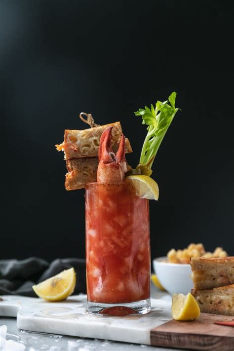 Old Bay Bloody Marys With Lobster Mac And Cheese Grilled Cheese