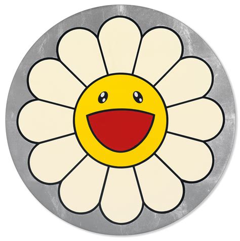 Similar with doraemon face png. TAKASHI MURAKAMI (B. 1962), Flower of Joy (Canary Yellow ...