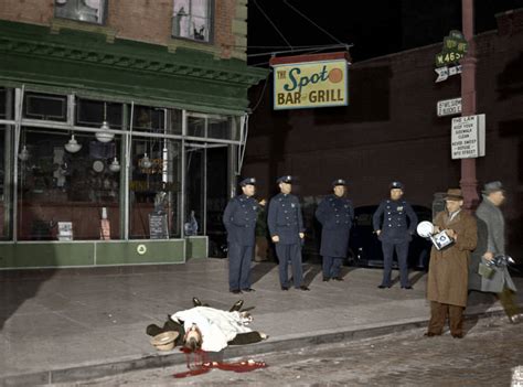 31 Vintage Crime Scene Photos Brought To Life In Stunning Color