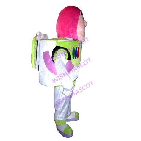Buzz Lightyear Mascot Costume With Oxygen Hood Open