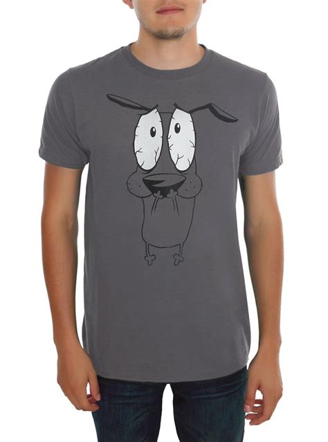 Courage The Cowardly Dog Scared T Shirt Hot Topic Shirts T Shirt