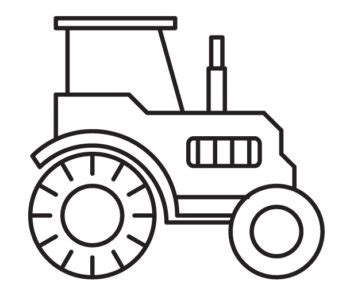 Traktor stojący kolorowanki do wydruku dostępne są całkowicie za darmo. Kolorowanki TRAKTORY, malowanki pojazdy dla chłopców do druku MiastoDzieci.pl