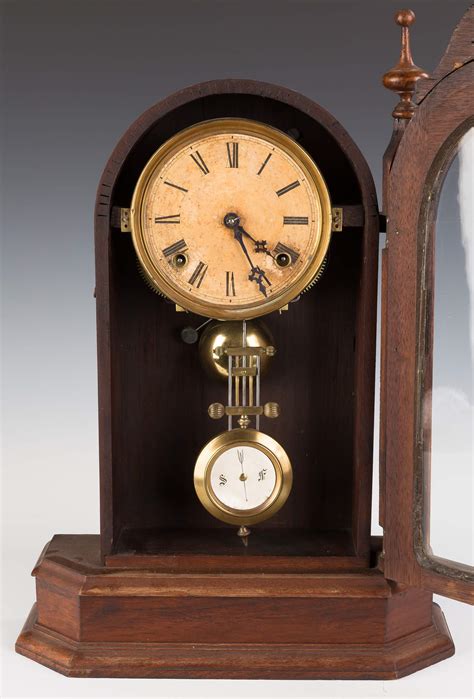 Ansonia Turret Walnut Shelf Clock Cottone Auctions
