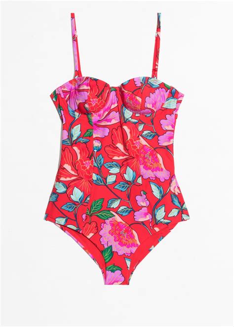 Floral Print Swimsuit And Other Stories Swimsuits 2018 Popsugar