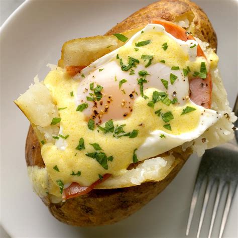 Eggs Benedict Baked Potatoes Recipe How To Make It Taste Of Home