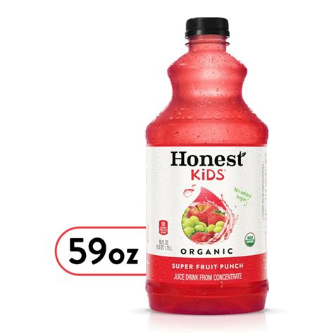 Honest Kids Super Fruit Punch Organic Fruit Juice 59 Fl Oz Walmart