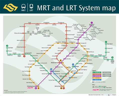 Singapore Mrt Lrt Map Guidemapsonline