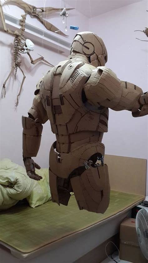 Iron man cosplay cosplay diy iron man helmet iron man suit iron man armor cardboard costume cardboard art iron man pepakura ultron wallpaper. Meet the Tony Stark of Cardboard | Cardboard sculpture ...