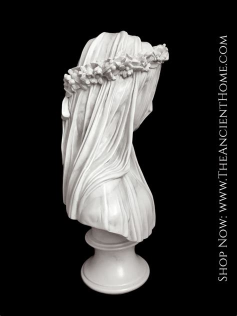 Veiled Lady Bust Sculpture Veiled Maiden Sculpture Bust Sculpture Roman Busts
