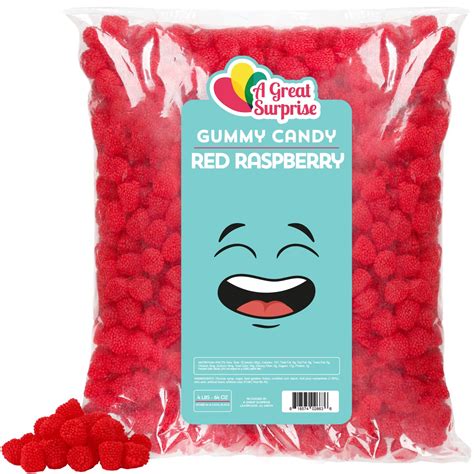 Berry Red Gummi Raspberries Raspberry Gummies Red Candy