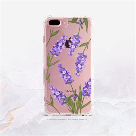 Iphone 12 Case Lavender Iphone 11 Pro Case Clear Rubber Iphone Etsy