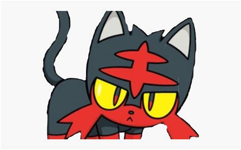 Pokemon Clipart Litten Red Black Cat Pokemon Free Transparent