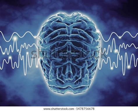 Brain Waves Thoughts Meditation Relax Concept Stock Illustration 1478756678