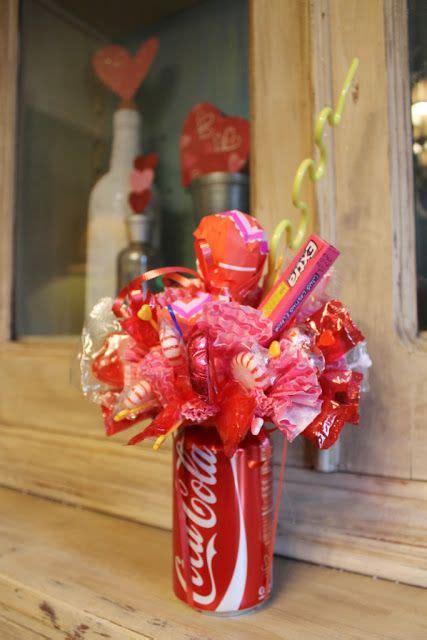 Miss Kopy Kat How To Make A Soda Can Candy Bouquet Valentines Candy