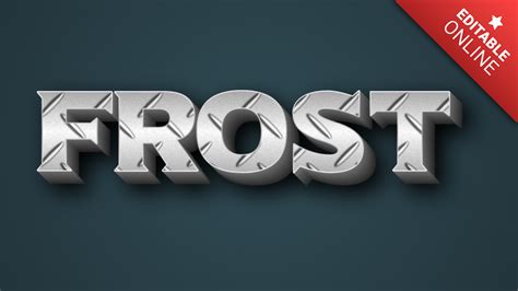 Frost Text Effect Generator Textstudio