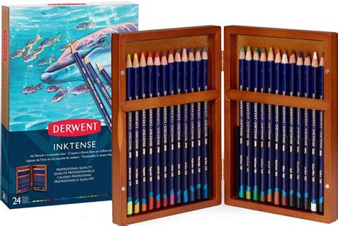 Акварелни моливи Inktense Derwent store bg