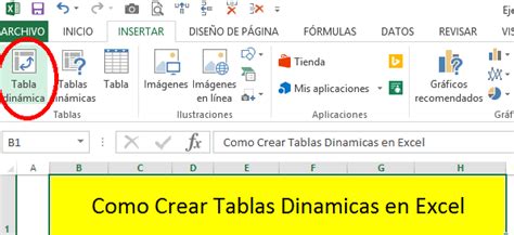 Como Crear Una Tabla Dinamica En Excel Blog Aplica Excel Contable 98800