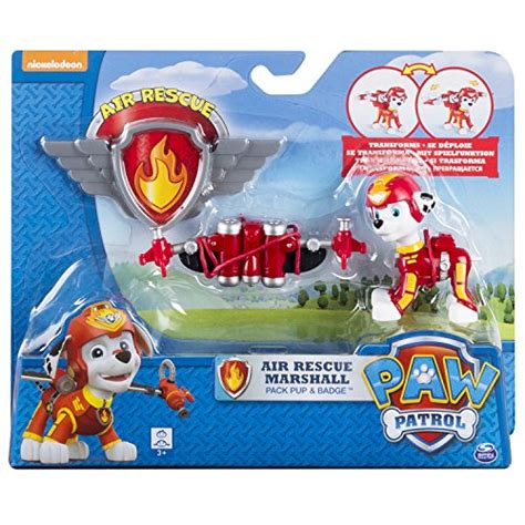 Paw Patrol Air Rescue Marshall Pup Pack And Badge Pricepulse