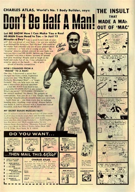 Comic Books Had The Best Ads Charles Atlas Body Builder Charles